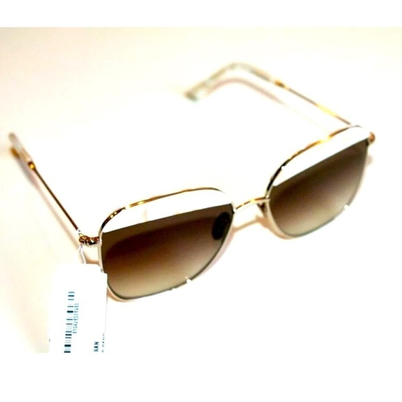 NWOT SUNDAY SOMEWHERE “VITO” CAPPED SQUARE SUNGLASSES WITH BROWN GRADIENT LENSES - Picture 1 of 14